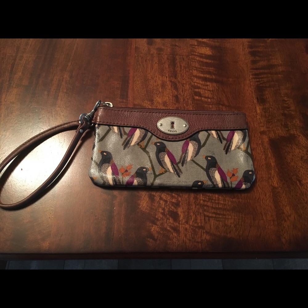 Fossil Wristlet with Birds
